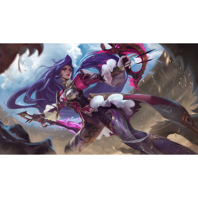 Πίνακας σε καμβά με  Battle queen Katarina league of legends Art